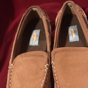 Margaritaville Leather Boat Shoes, Size ~8